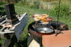 Pintade au tourne-broche : Etape 1