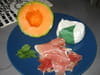 Quiche au jambon cru, melon et menthe : Etape 1