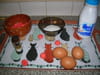 Cr�me anglaise � la fraise Tagada : Etape 2
