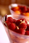 Salade de fruits fa�on cocktail melon framboise : Etape 5
