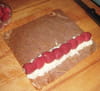Sushis sucr�s � la framboise : Etape 3