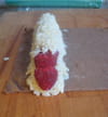 Sushis sucr�s � la framboise : Etape 4