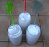 Croques et milk-shake banane sur coulis de chocolat : Etape 1