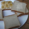 Croques et milk-shake banane sur coulis de chocolat : Etape 3