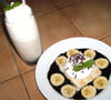 Croques et milk-shake banane sur coulis de chocolat : Etape 6