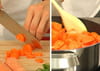Velout� carottes coco coriandre : Etape 1