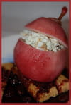 Poires poch�es farcies au roquefort : Etape 5