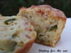 Muffins courgettes, jambon et cumin