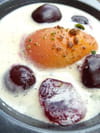Clafoutis abricots, cerises et pistaches : Etape 2