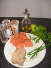 Tartare de saumon � la rucola : Etape 1
