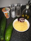 Po�l�e de courgettes au gouda : Etape 1