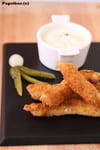 B�tonnets de poulet et sauce blanche : Etape 1