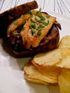 Black club sandwich aux rougets et � la feta : Etape 1