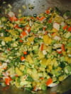Verrine de quinoa, salade de surimi, mangue : Etape 3