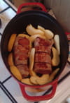 Mignon de porc roul� au jambon fum� : Etape 5