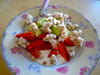 Petit-d�jeuner acidul� fraise-rhubarbe : Etape 2