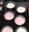 Muffins fraises, framboises et pralines roses : Etape 4