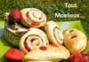 Chaussons brioch�s rhubarbe et fraise : Etape 5