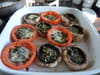 Tomate et champignon farcis aux oeufs : Etape 3