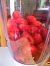 Esquimaux � la fraise express sans sorbeti�re : Etape 1
