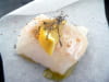 Dos de cabillaud sur paillasson de petits l�gumes : Etape 3