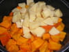 Velout� de potimarron et pommes de terre : Etape 2
