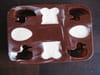 Mini tablettes au chocolat de P�ques : Etape 1
