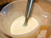 Petits clafoutis p�ches-abricots amandine : Etape 2