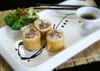 Cr�pe sushi, foie gras, carpaccio noisettes : Etape 6