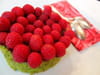 Tentation pistaches - framboises - chocolat : Etape 1