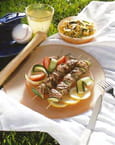 Brochettes dinde/papaye