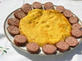 Saucisses � la polenta