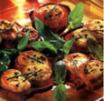Crostini au ch�vre et basilic