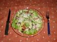 Salade de poulet au citron et parmesan