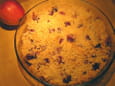 Crumble aux pommes et  framboises