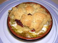 Crumble de bar au cumin