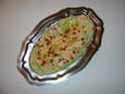 Concombre chaud fa�on carbonara de la mer