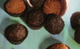 Truffes au chocolat et aux amandes