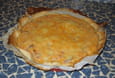 Quiche fondante � la tomate et aux lardons