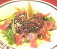 Salade de lentilles aux pommes et au cidre