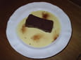 Fondant � la cr�me de marron et au chocolat
