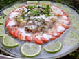 Carpaccio de Saint-Jacques aux 3 baies