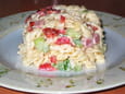 P�tes en salade multicolore