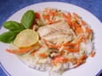 Papillote de daurade aux petits l�gumes