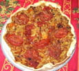 Tarte � la tomate et surimi au curry