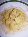 Curry de porc � l ananas et  lait de coco