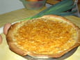 Quiche au thon sur fondue de poireaux