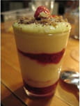 Tiramisu aux framboises, amandes et noix de cajou