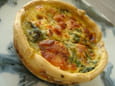 Quiche aux �pinards et au saumon fum�
