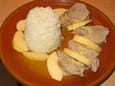 Papillote de filet mignon � la moutarde